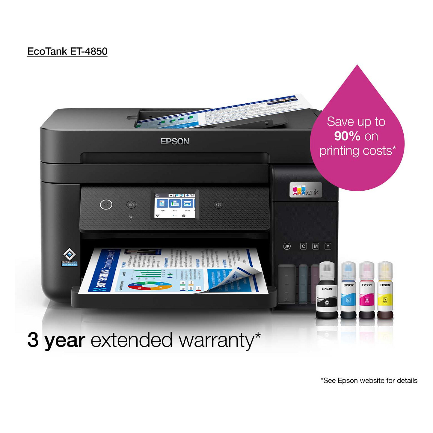 Printer Inkjet Epson EcoTank ET-4850 / 4in1 - Zezë - 25