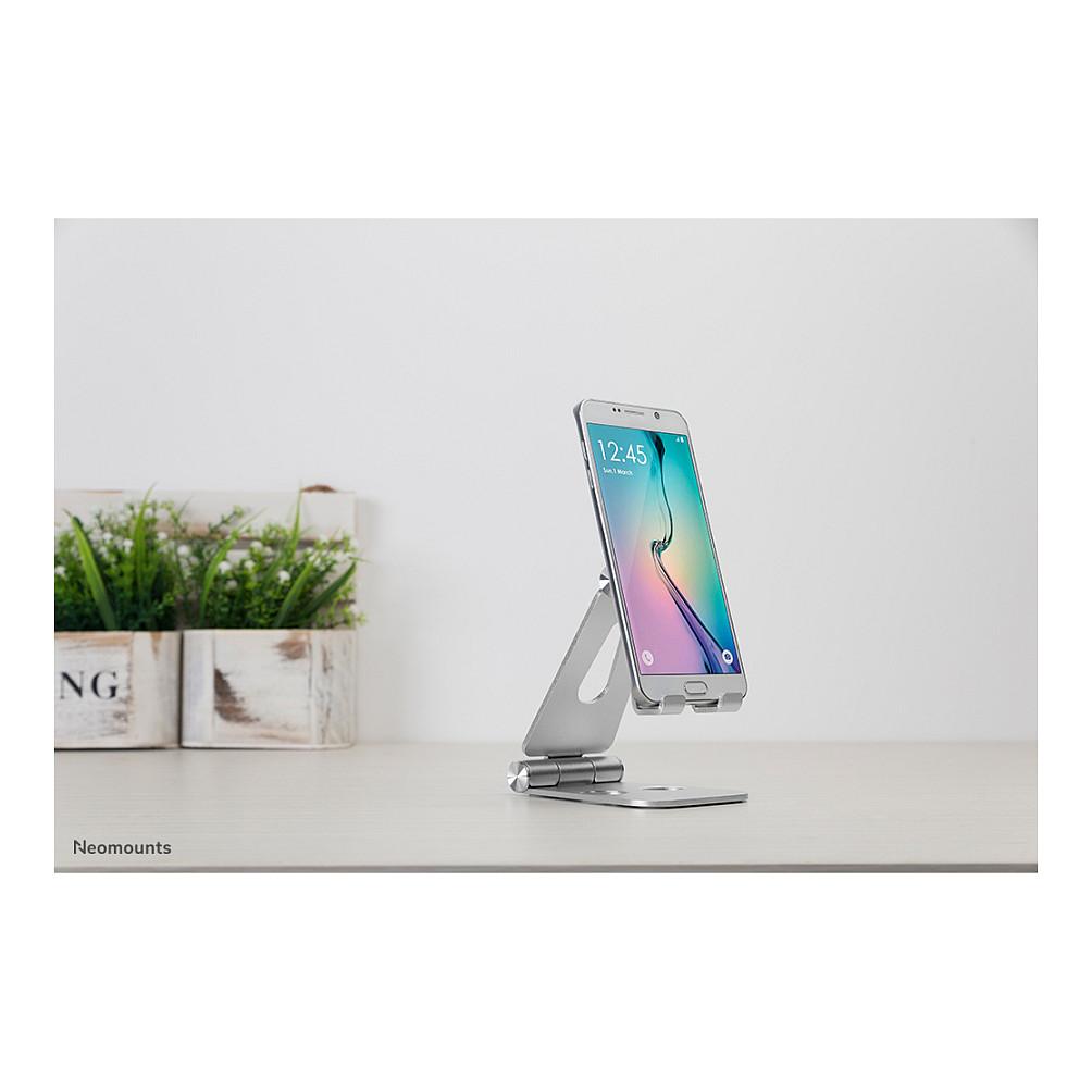 Mbajtës për Telefon Neomounts DS10-160SL1, deri 7", i palosshëm, universal, 270° - Argjendtë - 11