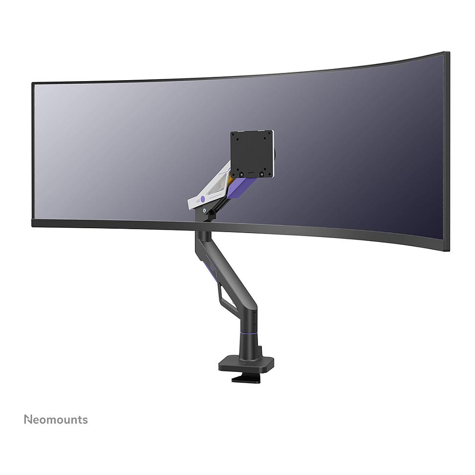 Mbajtëse për Monitor Gaming Neomounts DS70-256BL1 / 1 Monitor / 24"-57" / 30kg / Gas Spring / Full Motion / Topfix - Zezë