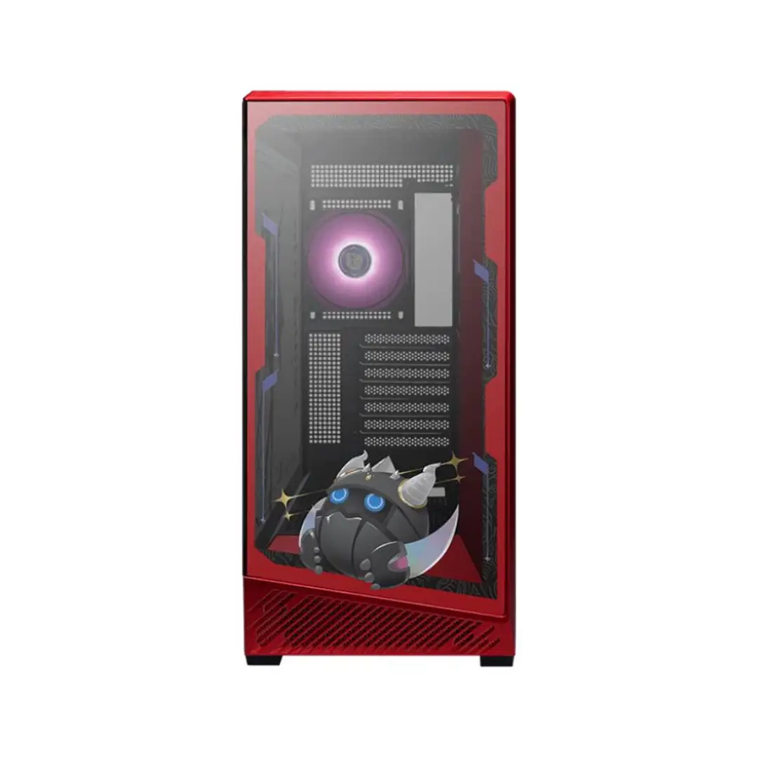 Kasë MSI PANO 130R MLG EDITION / Midi Tower / ATX / 4x 120mm ARGB Fan / Tempered Glass - Kuq/Zeze - 2