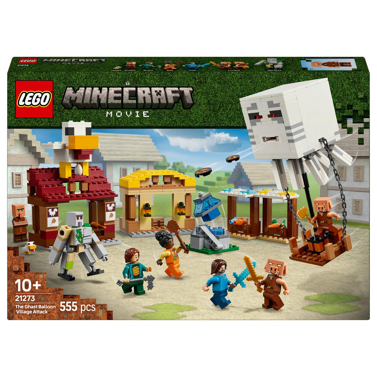 LEGO Minecraft The Ghast Balloon Village Attack - 1
