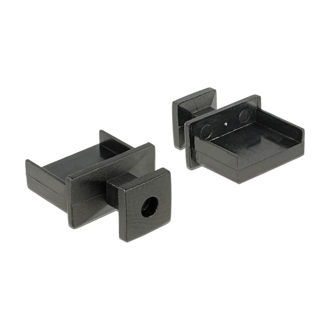 Aksesorë DeLock Dust Cover / USB Type-A / with Grip / 10-Pack - Zezë - 1