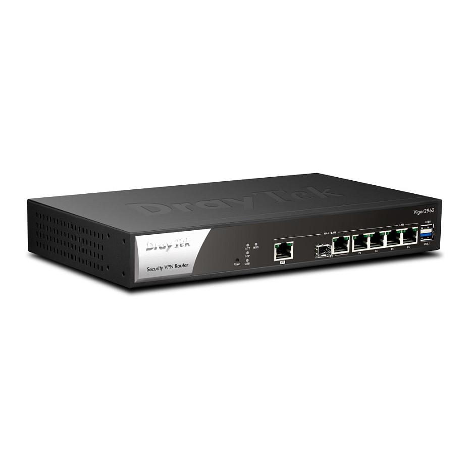 Ruter DrayTek Vigor 2962, Dual WAN, 1x 2.5GbE, 1x Gigabit SFP/RJ45 Combo, 2x Gigabit WAN/LAN, 2x Gigabit LAN, VPN, Firewall, Rackmount 1U - Zeze - 4
