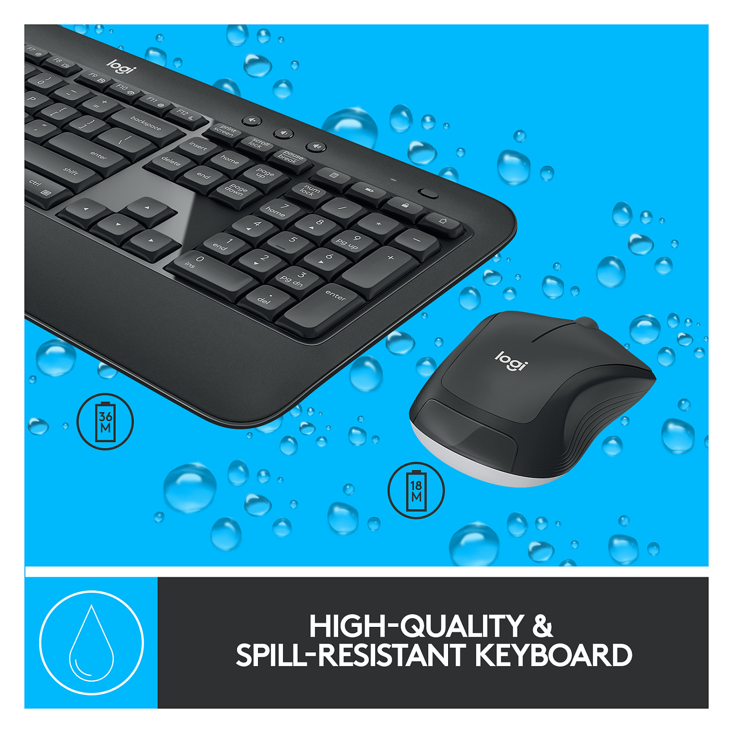 Combo (Tastierë & Maus) Logitech MK540 Advanced 2.4 GHz - 18