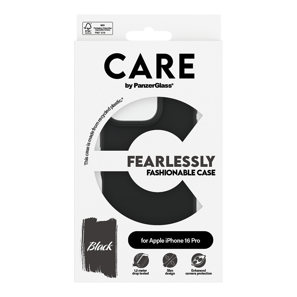 Aksesorë për telefon CARE / Case Fashion / iPhone 16 Pro - Zezë - 3