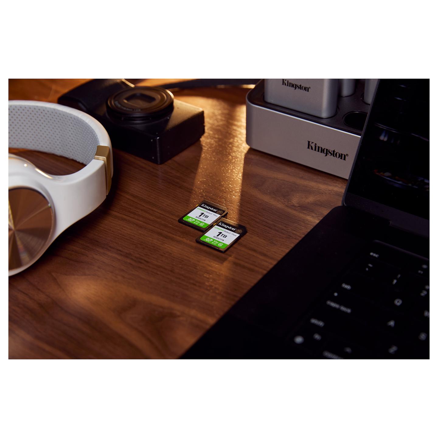 Kartë Memorie Kingston Canvas Select Plus Gen3 / 1TB / SDXC / UHS-I / Class 10 / U3 / V30 / deri 150MB/s Lexim / 32 × 24 × 2.1mm - Gjelbër/Zezë - 7
