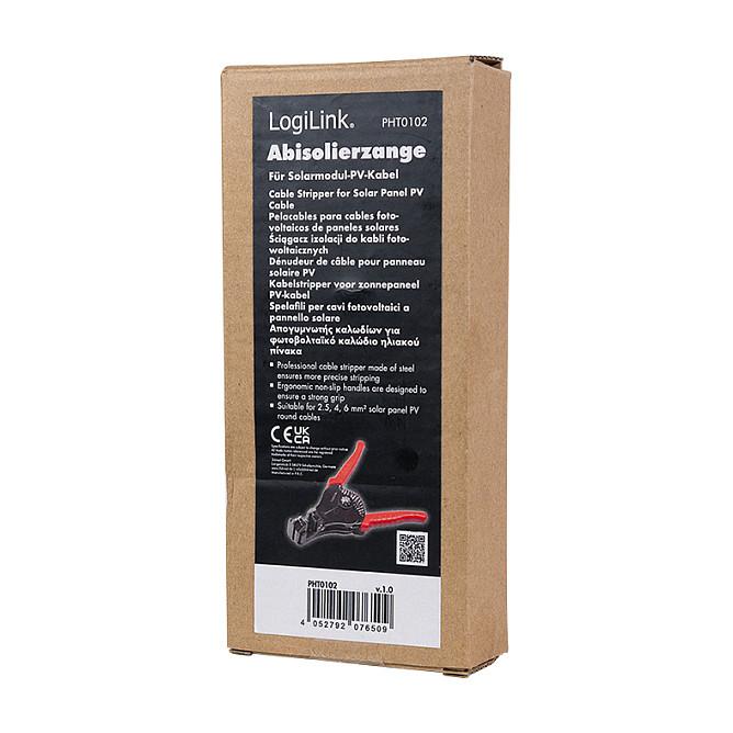 Pincë Zhveshjeje Kabllosh Solare LogiLink PHT0102, 2.5mm², 4mm², 6mm² - Kuqe/Zezë - 6