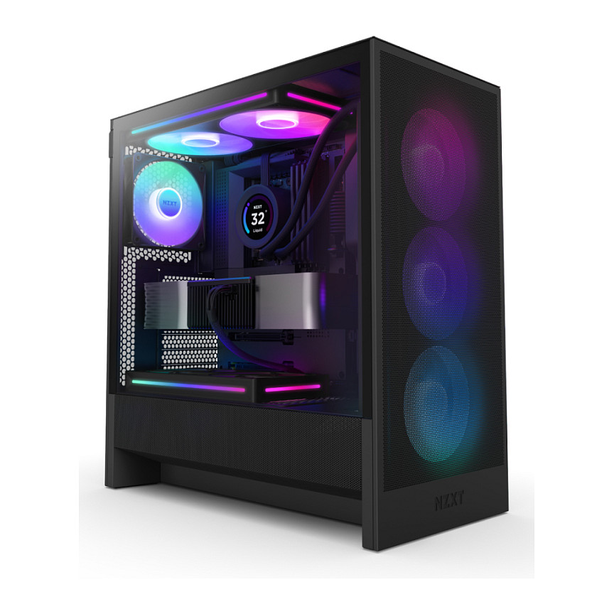 Kasë NZXT H5 Flow RGB CC-H52FB-R1 -Zezë - 1