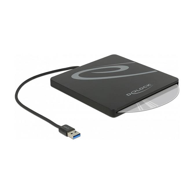 Kuti e jashtme për lexues optik DeLOCK 42604, Slim SATA 9,5–12,7 mm, USB-A 3.0, 5 Gbit/s - Zezë