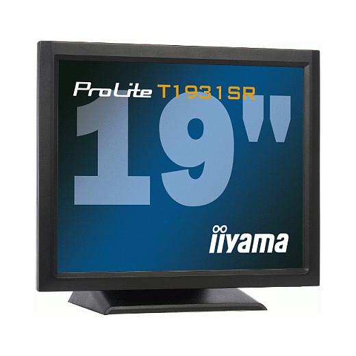 Monitor iiyama ProLite T1931SR-B1, 19", SXGA TN Touch, 60Hz, 5ms, DVI+VGA+USB - Zezë - 2