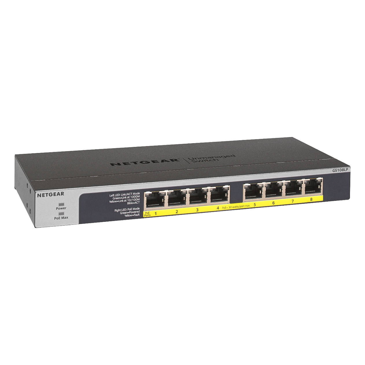 NETGEAR Switch 8x GE GS108LP-100EUS unmanaged - 3