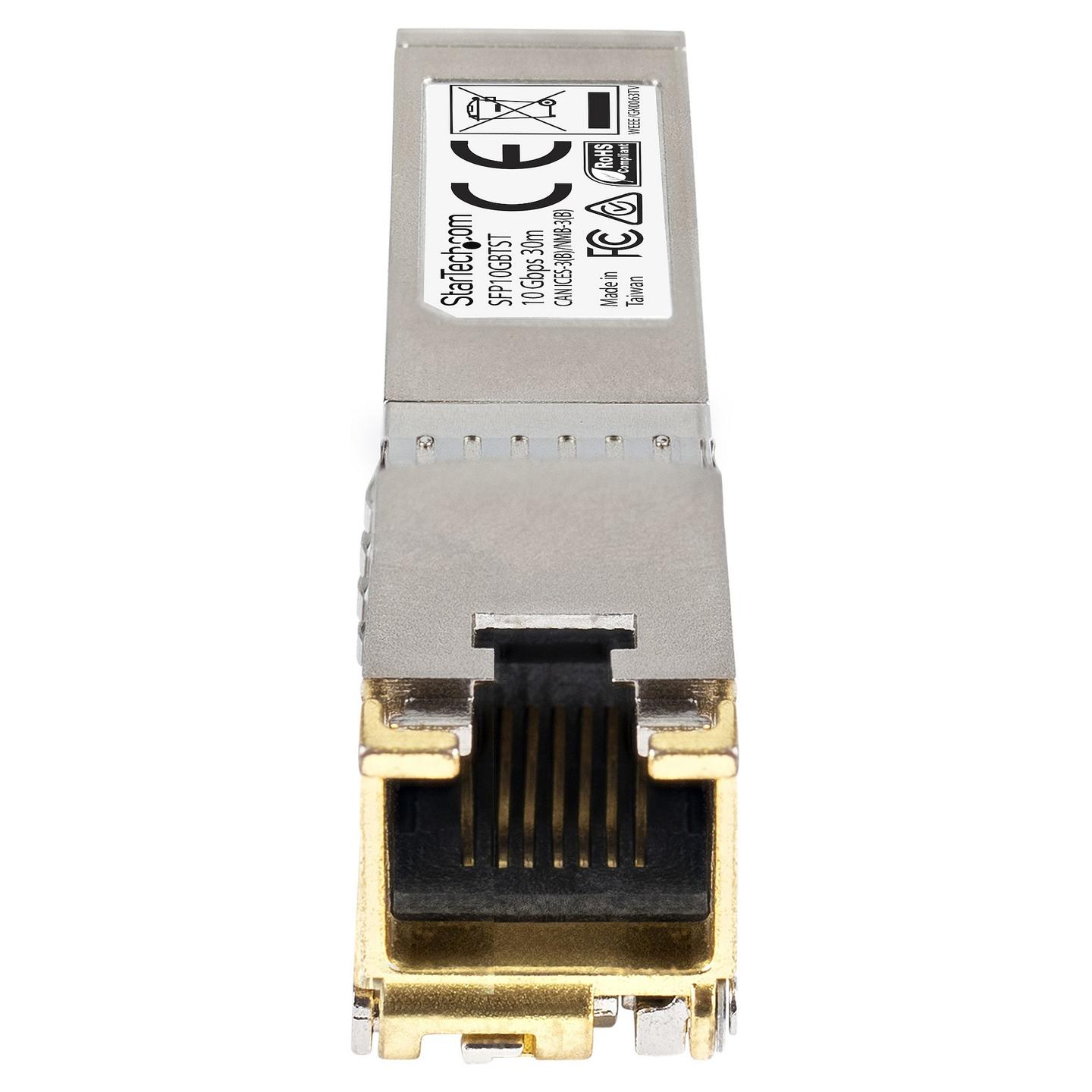 Transceiver StarTech.com SFP10GBTCST, SFP+, 10Gbps, 10GBASE-T, RJ45, deri në 30m - Argjend - 3