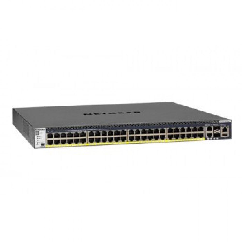 Switch NETGEAR M4300-52G-PoE+ / 48-Port Gigabit PoE+ / 2× 10G RJ45 / 2× 10G SFP+ / 480W / L3 Managed - Zezë - 3