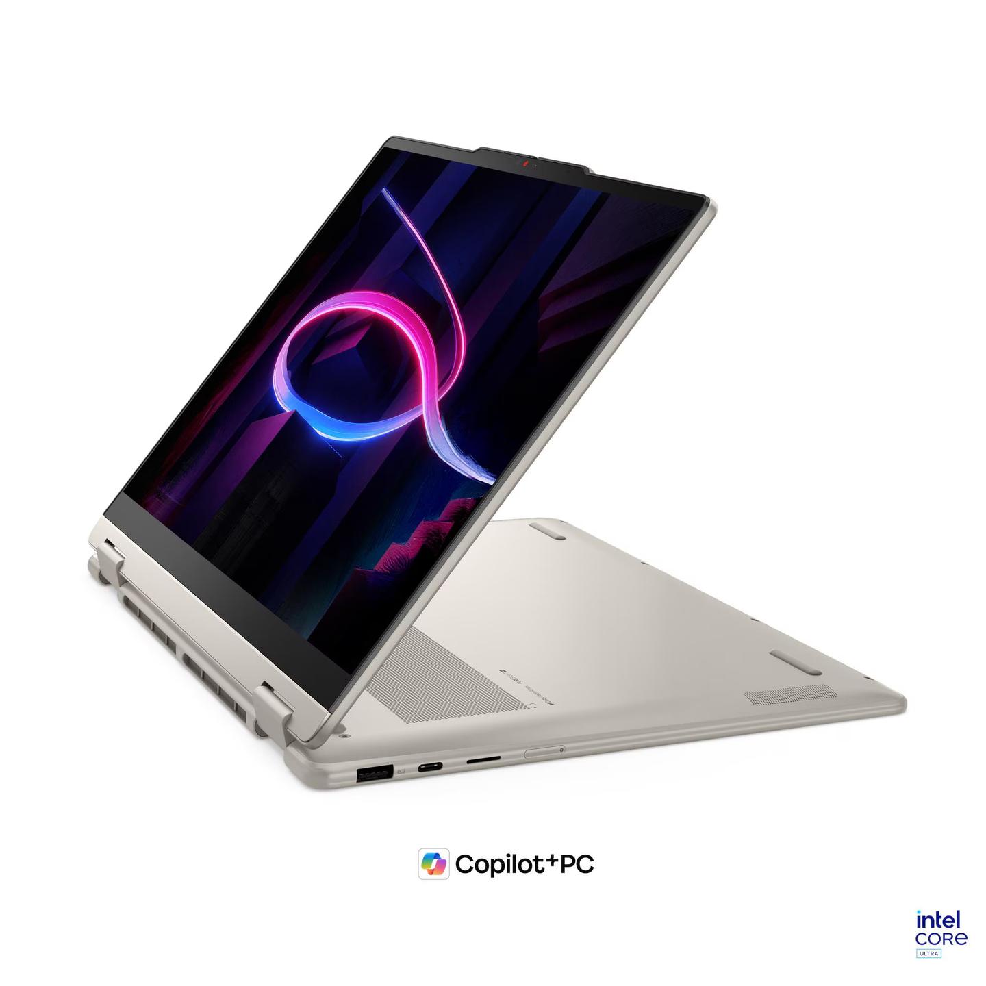 Laptop Lenovo Yoga 7 14IPH11 / 2-in-1 / Core Ultra 7 355 / 32GB LPDDR5X-7467 / 1TB / 14" WUXGA OLED 60Hz Touch / Intel Graphics - Seashell - 4
