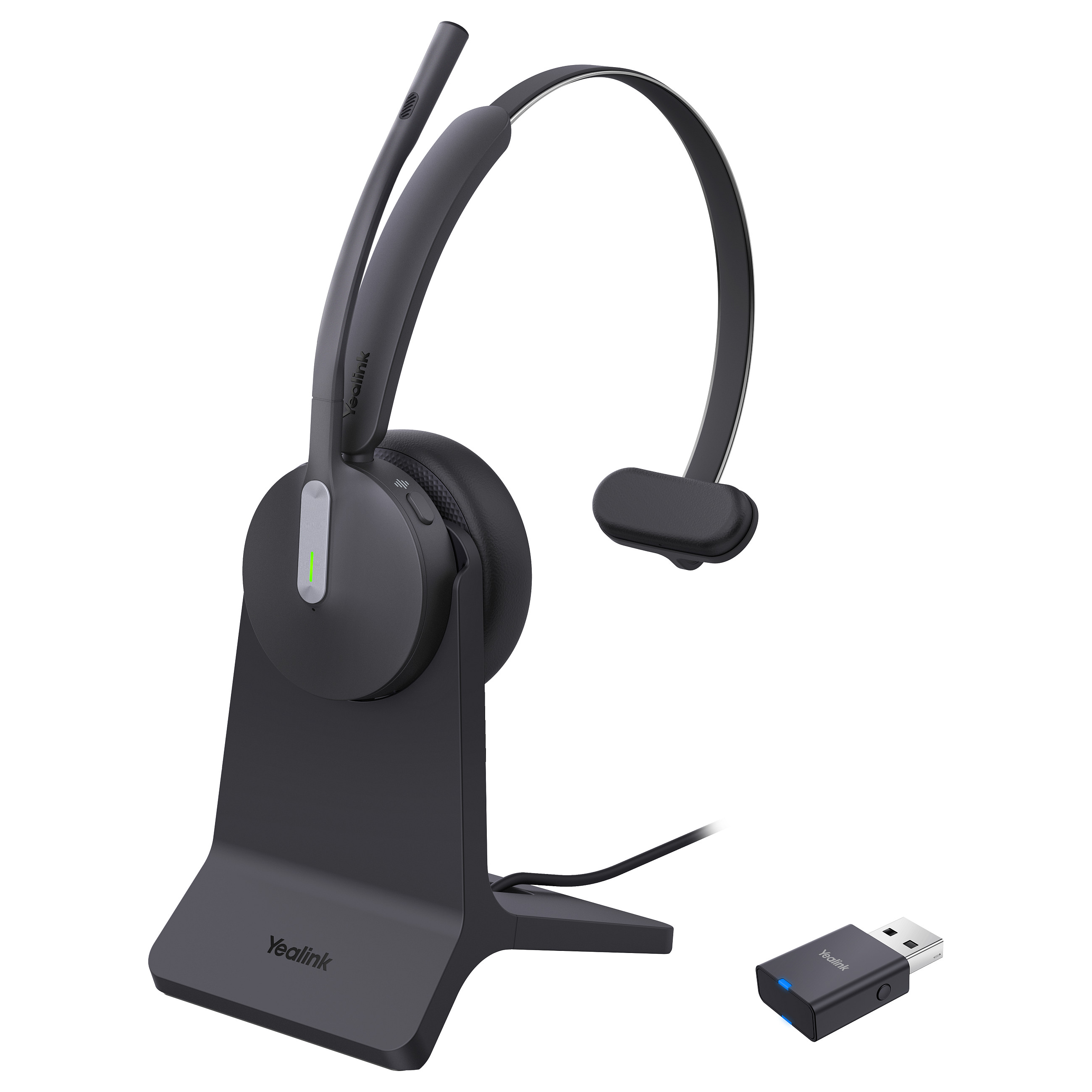 Kufje pa kabllo Yealink WH64 Hybrid Mono / DECT + Bluetooth / Charging Stand - Zezë