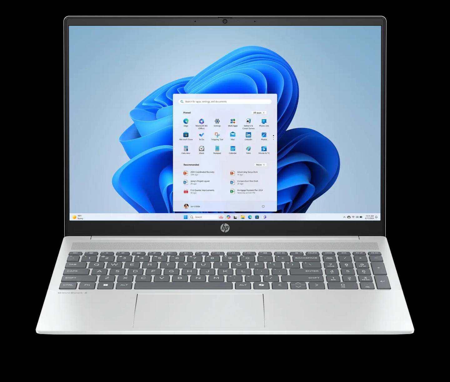 Laptop HP OmniBook 3 16-BU0007 / Ultra 7 255U / 16GB DDR5 / 512GB / 16" 2K IPS Touch / Intel Graphics - Argjendi