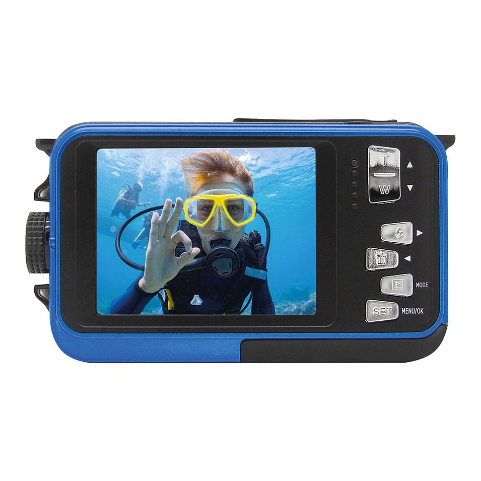 Kamerë digjitale Easypix Aquapix W3027 Wave, 5MP, Full HD, Zoom Digjital 4×, Rezistente ndaj Ujit 3m - Blu - 4