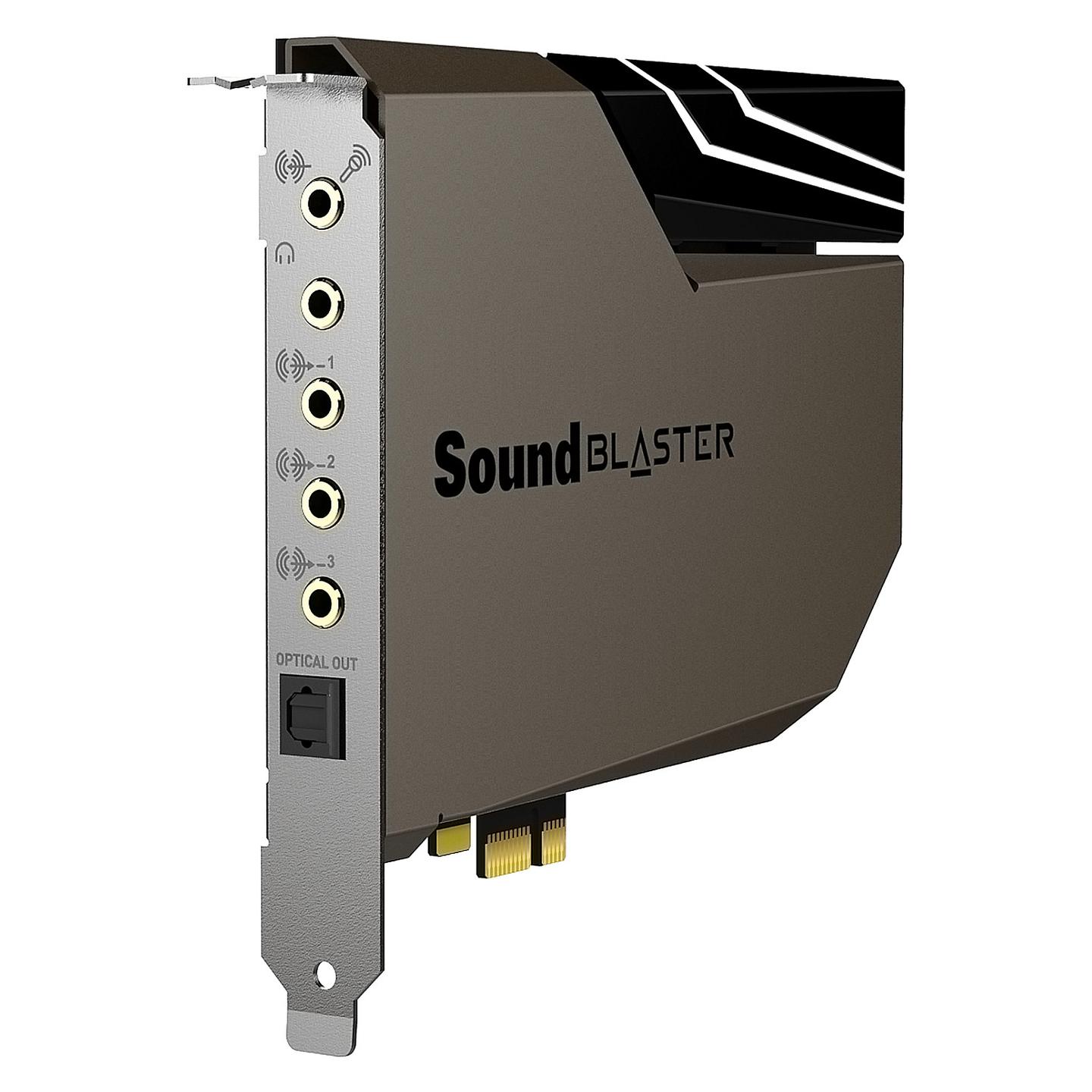 Kartë e zërimit Creative Sound Blaster AE-7, PCIe, 32-bit/384 kHz, 5.1, surround virtual 7.1 - Zezë - 6
