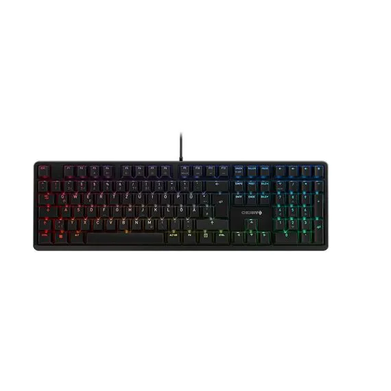 Tastierë Gaming CHERRY G80-3000N RGB / Wired / 105 + 4 Keys / MX Silent Red / USB / QWERTZ German / RGB - Zezë