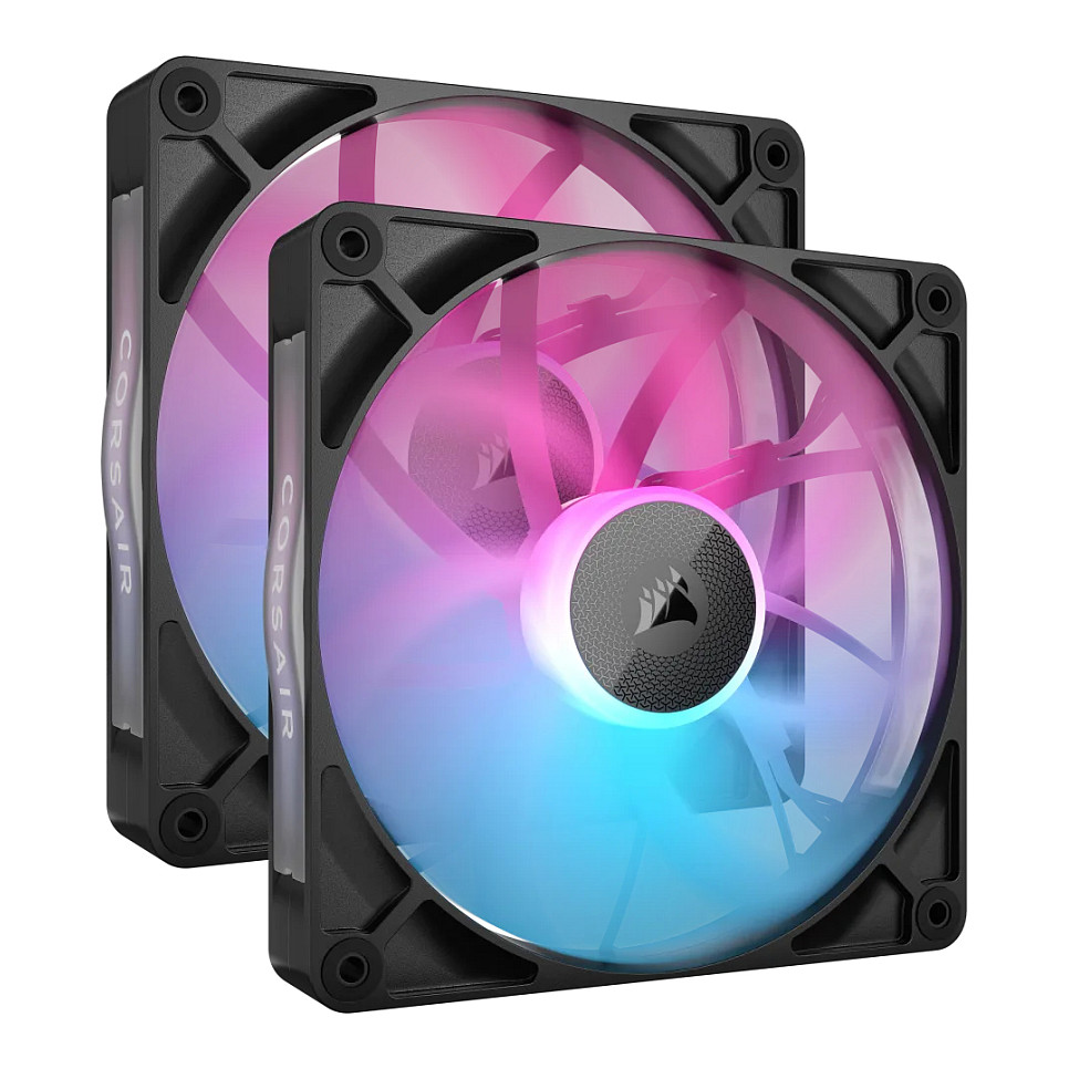 Ftohës për Kasë Corsair iCUE LINK RX140 RGB / 140mm / 300-1700 RPM / RGB / PWM / 2-Pack – Zezë