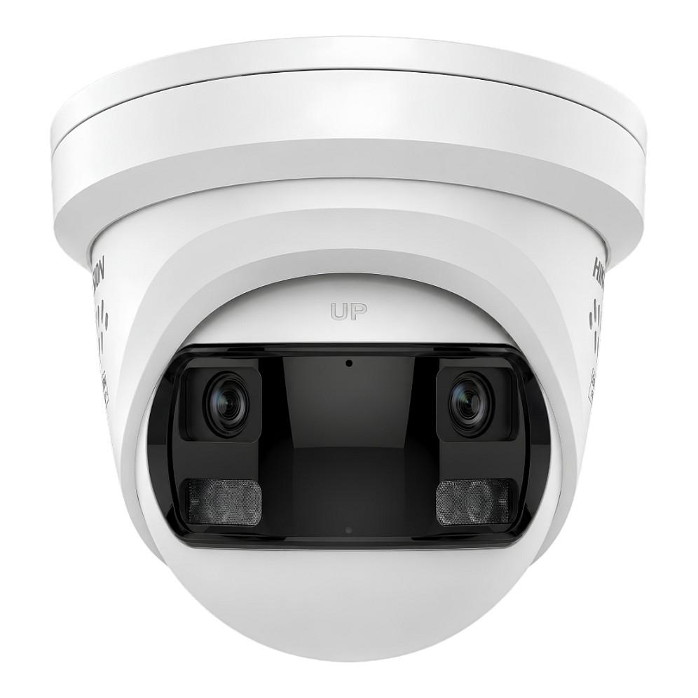 Kamerë Sigurie IP CCTV Hikvision Pro Series with ColorVu DS-2CD2387G3P-LIS2UY/SL(180°), 8MP, 2.8mm, 180°, ColorVu, AcuSense, Smart Hybrid Light, WDR 130 dB, PoE - Bardhë