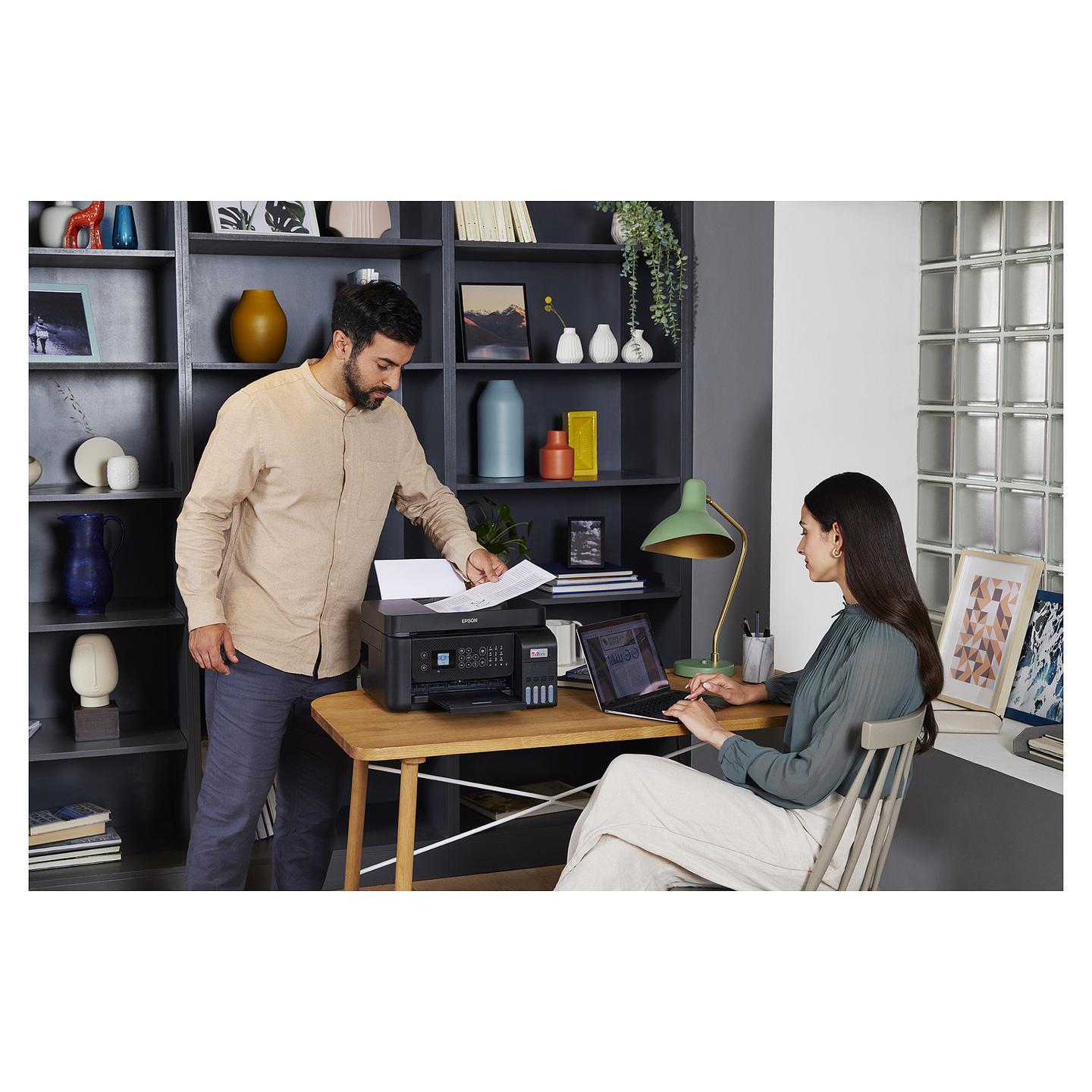 Printer Multifunksional me Ngjyra Epson EcoTank ET-4800 / A4 / Inkjet / 5760 × 1440 DPI / 15 ppm / ADF / Fax / Wi-Fi / Ethernet / USB - Zezë - 15