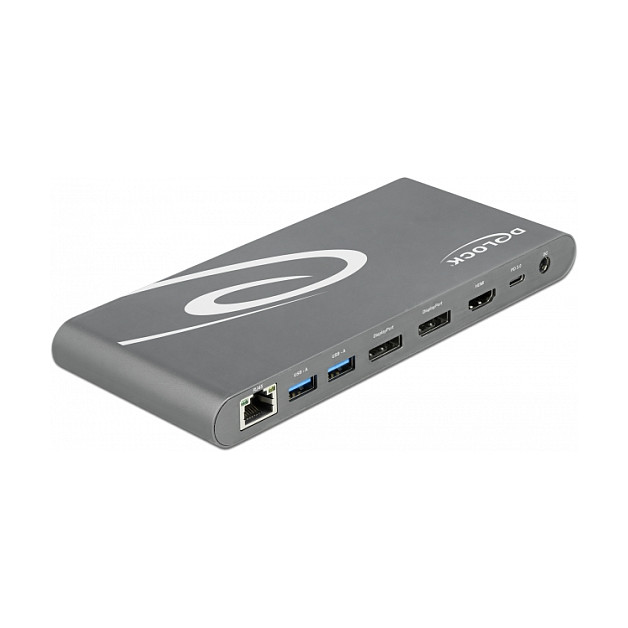 Docking Station DeLOCK / DP + HDMI + USB 3.2 + USB-C / RJ45 Ethernet / Audio - 2