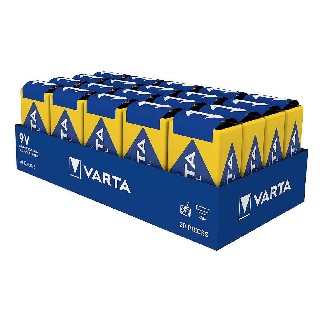 Bateri 9V E‑Block (6LR61) Industrial Pro / 1Pack / Varta - 3