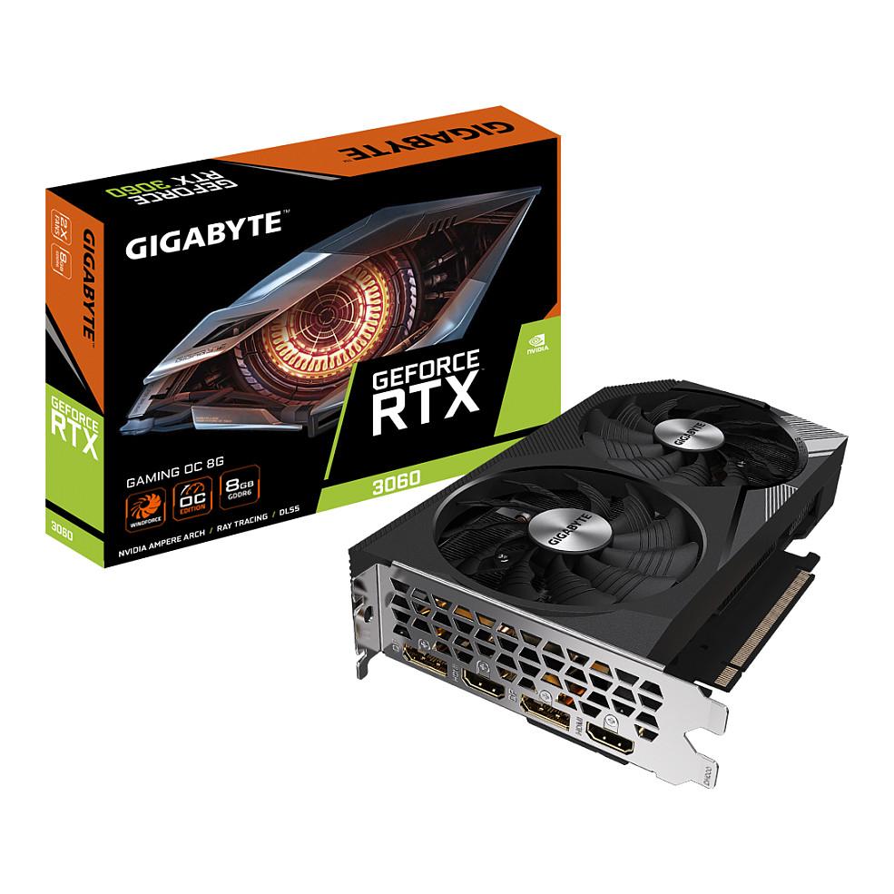 Kartelë Grafike NVIDIA GeForce RTX 3060, 8GB GDDR6, 128-bit, GIGABYTE GAMING OC 8G Rev. 2.0