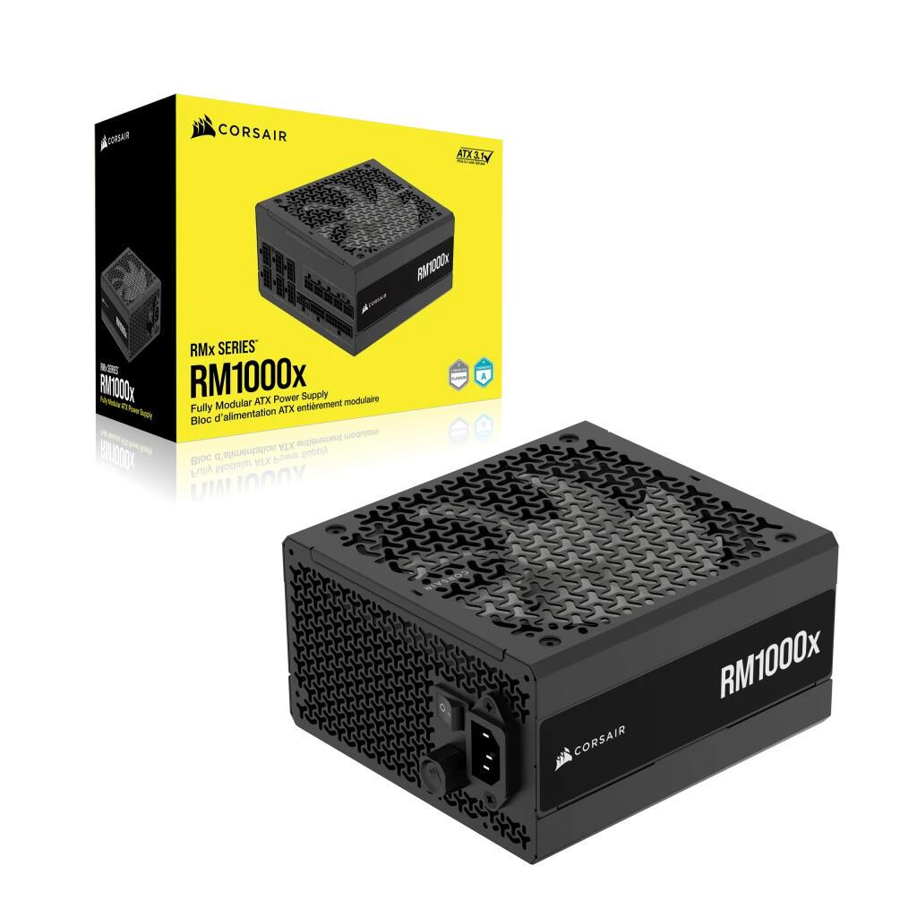 Furnizues Energjie Corsair RM1000x / CP-9020271-EU / 1000W / ATX 3.1 / Cybenetics Gold / Fully-Modular - Zezë - 2