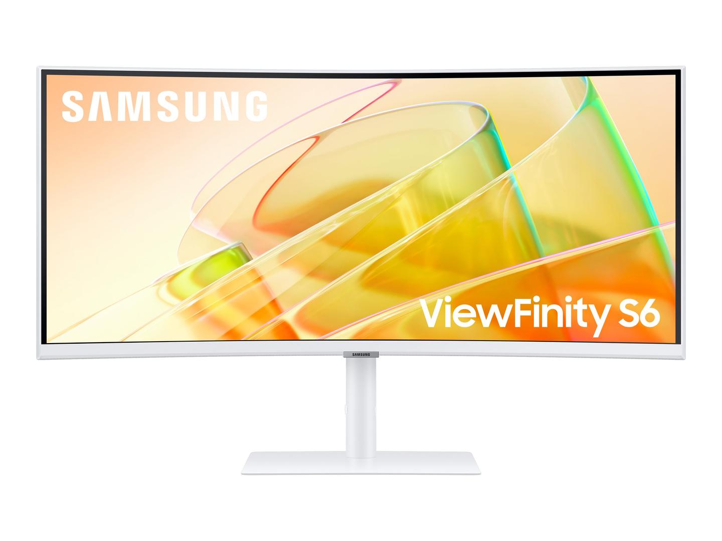Monitor Samsung ViewFinity S6 S34C650TAU, 34", UWQHD VA Curved, 100Hz, 5ms, HDMI+DP+2x Thunderbolt 4+USB - Bardhë