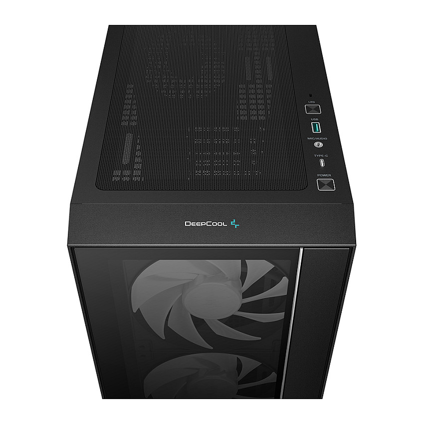 Kasë PC DeepCool MATREXX55 V4 C / Mid Tower / ATX / 3x 140mm + 1x 120mm ARGB Fan / Tempered Glass / Mesh / 360mm Radiator - Zezë - 7