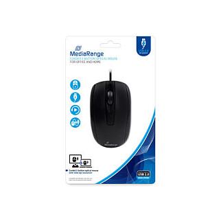 Maus me Kabllo MediaRange MROS211 / 1000 DPI – Zezë