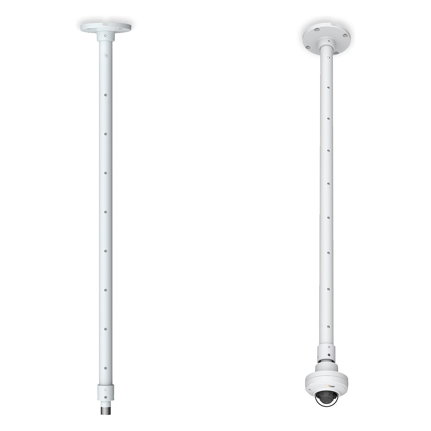 Mbajtëse për Kamera Sigurie Axis T91B53, Teleskopike, 1–1.8 m, 1.6 kg, për Tavan - Bardhë