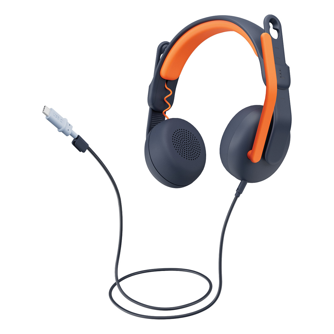 Kufje me Kabllo Logitech LEARN CLASSIC - Blu/Portokalli - 1