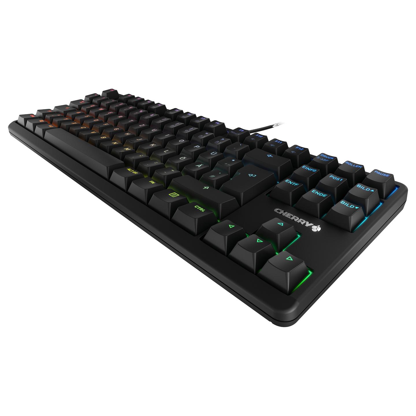 Tastierë me kabllo CHERRY G80-3000N RGB TKL / QWERTZ / Mekanike / RGB LED / TKL / 88 Taste / USB - Zezë - 1