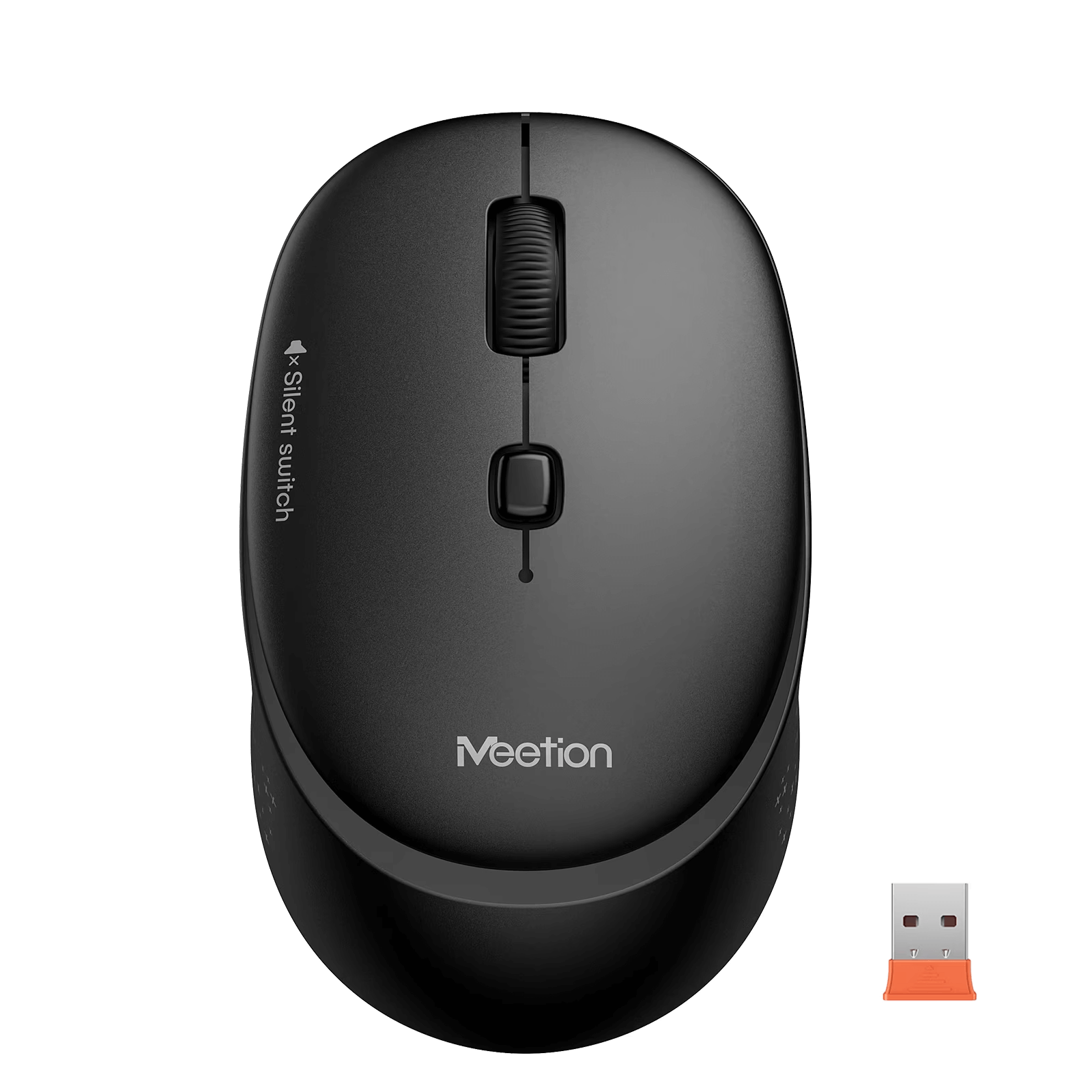 Maus pa kabllo Meetion R571 2.4G Wireless Office Mouse Black / 2.4G / USB / 1600 DPI / e zezë - 1