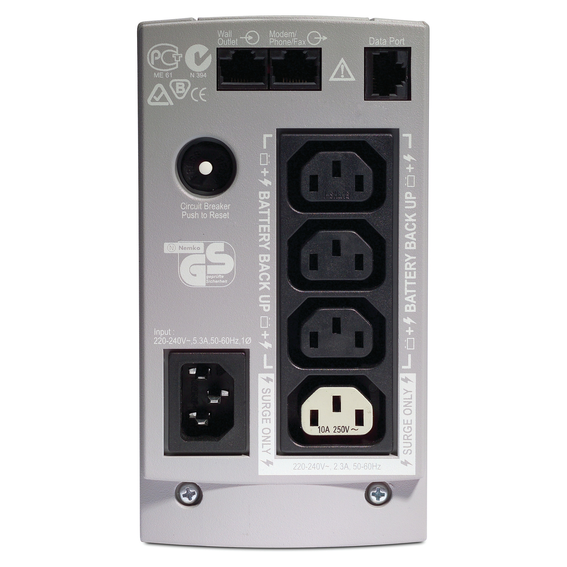 APC BK350EI Back-UPS 350VA / 210W Tower UPS – Offline Power Backup with USB & RJ45 Surge Protection - 2