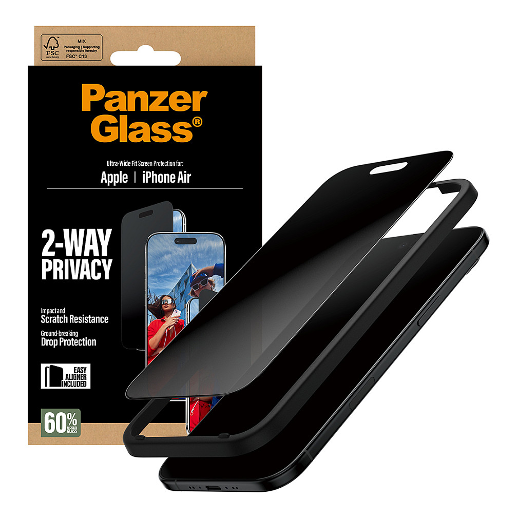 PanzerGlass 2-Way Privacy Screen Protector for iPhone 17 Air / UWF - 6