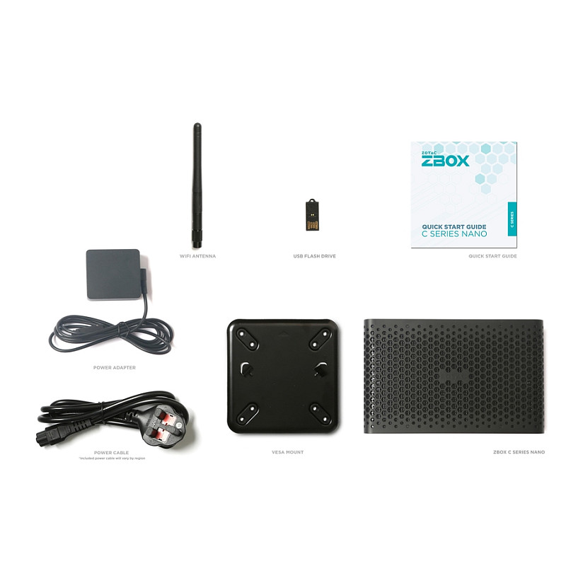 ZOTAC ZBOX CI669 Nano Barebone Mini PC Intel Core i7-1355U / 2x DDR5 SO-DIMM / M.2 SATA & NVMe / Fanless / Wi-Fi 6 / Dual LAN – E zezë - 5