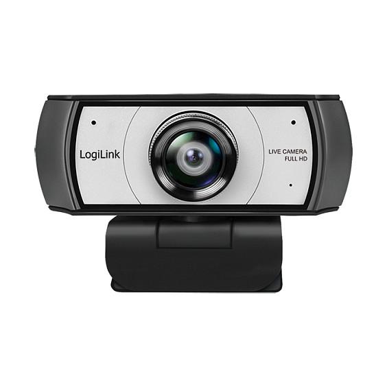 Webcam LogiLink UA0377 / Full HD 1080p / 120° / Fokus manual / 2 Mikrofona / USB 2.0 - Zezë/Gri - 2