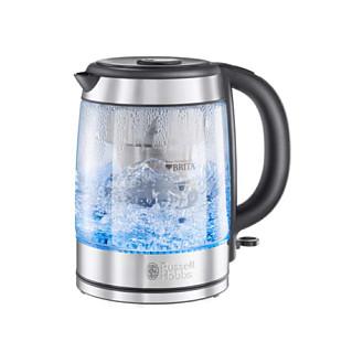 Çajnik Elektrik Russell Hobbs Clarity 20760-57, 1L, 2200W, BRITA, 360° – Transparente, Çelik inox, Zezë