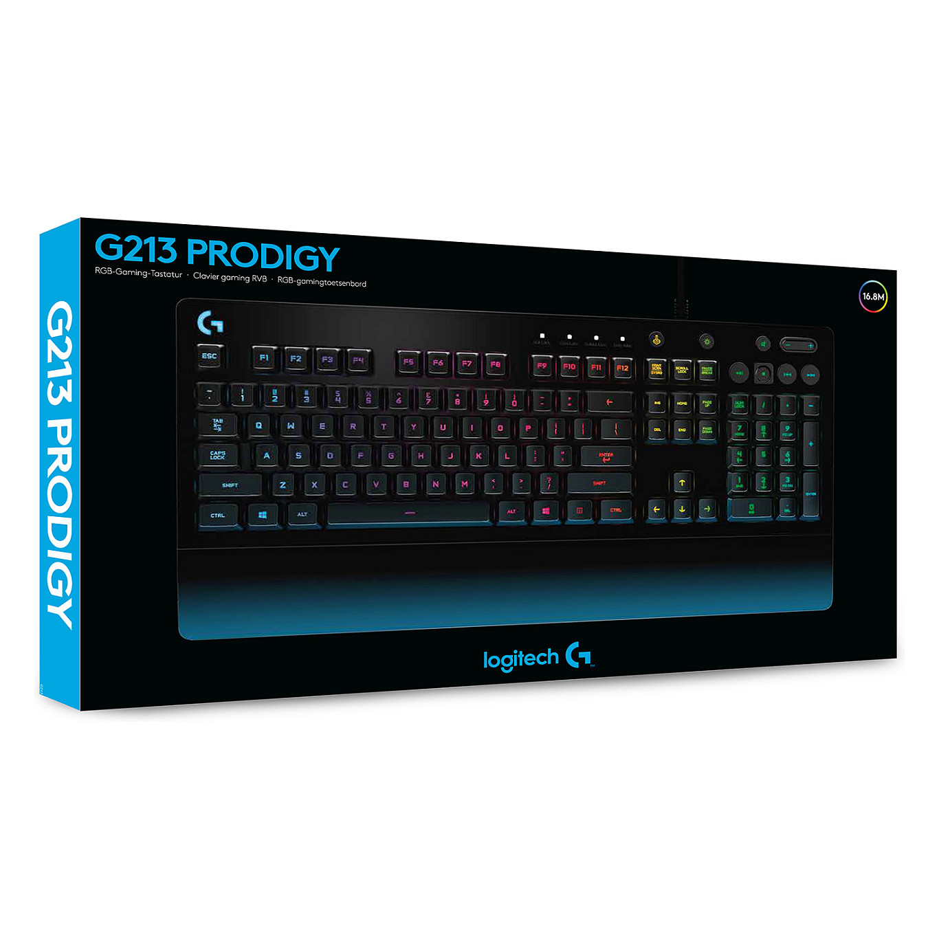 Tastierë Gaming Logitech G213 Prodigy RGB Wired / AZERTY - Zezë - 10