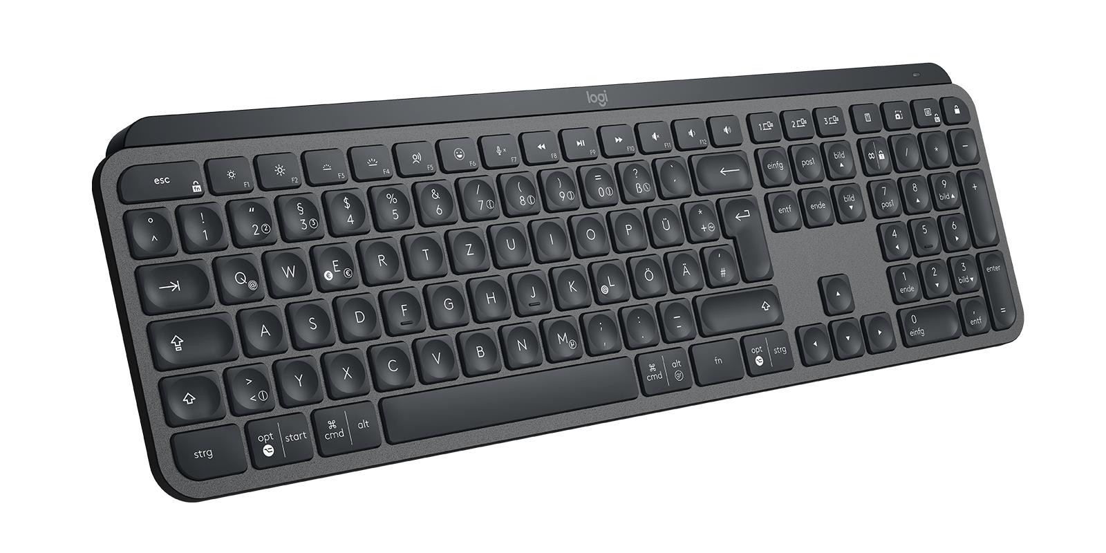 Tastierë Logitech MX Keys for Business / Wireless / Logi Bolt + Bluetooth / QWERTZ / Backlight – Gri