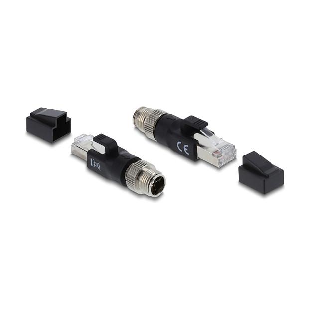 Adapter Rrjeti DeLOCK 90833, M12 D-Koduar 4-Pin Femër në RJ-45 Femër - 2