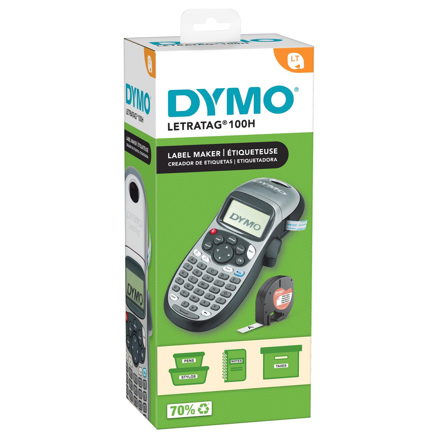 Etiketa për Printer DYMO LetraTag / 12 mm × 4 m / Metaike (2174577) - Argjend / Zi - 1