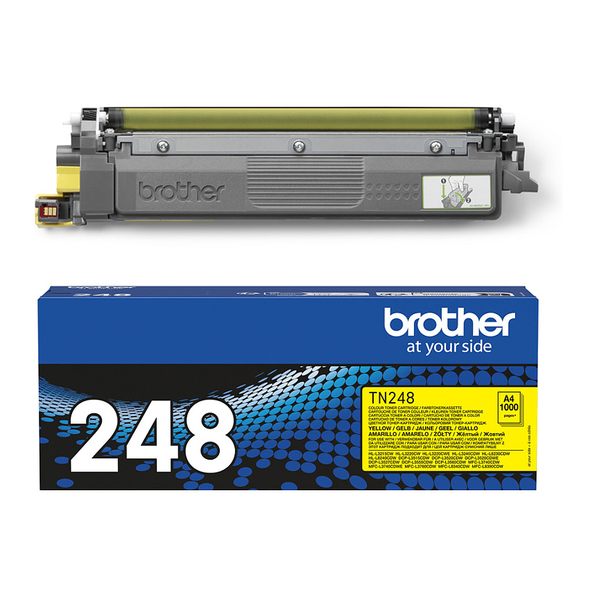 Toner Brother TN-248Y Cartridge Original  / Standard Yield / Up to 1,000 Pages (ISO/IEC 19798) – Verdhë - 2