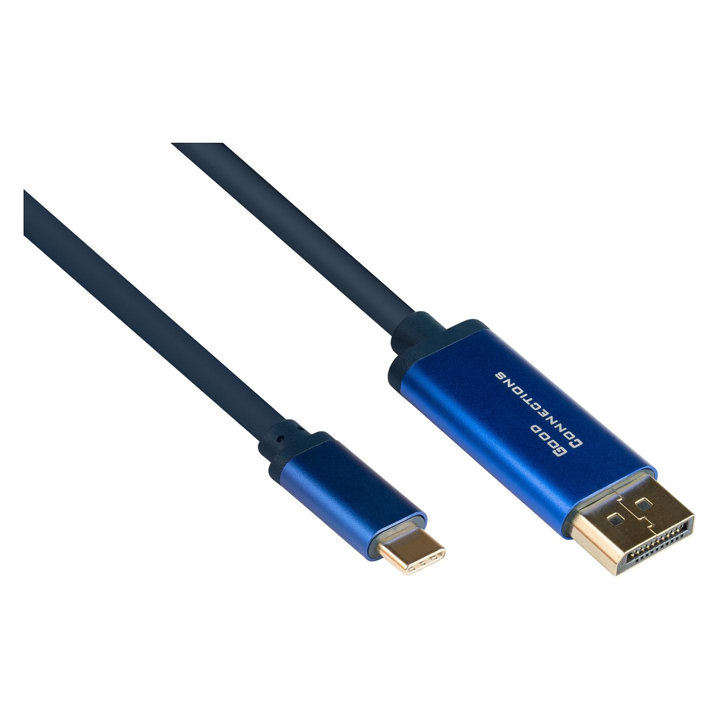 Kabllo DisplayPort Alcasa 4812-CSF015B, DisplayPort 1.2, 1.5m, 4K 60Hz - Blu 
