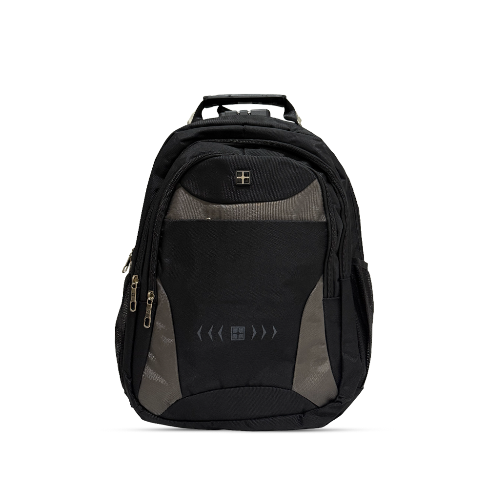 Çantë për Laptop S8501 / B53-86 / 15.6 Inch / Polyester / Waterproof / Soft handle / Lock+USB / E zezë/Hiri - 1