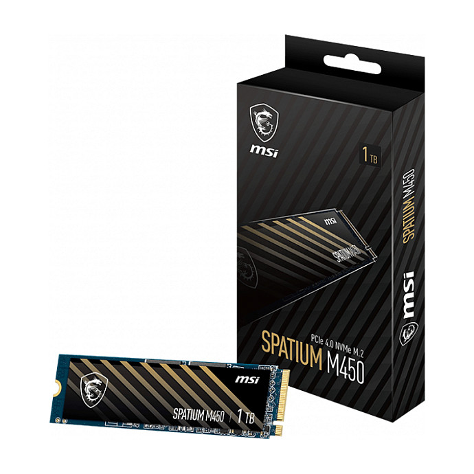 SSD të Brendshme MSI Spatium M450 V1 (M.2 2280) / PCIe Gen4 x4 NVMe / M.2 1TB - 1